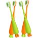 Healeeved 12 STK Cartoon Carrot Toothbrush - Kids Manual Travel Toothbrushes for Daily Use - Buy Online on GoSupps.com