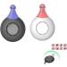 Ehoter 2 pieces of ultrasound flea tick distributor portable mosquito distributor USB rehabilable electronic insect distributor against fleas louse control for dogs cats (white+black)
