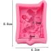 2pcs Candle D Ice Fairy Molds Pink Baking Flower Cream Mousse Gadget Chocolate Home DIY Creative Silicone Decorating Fondant Tool for Pudding Cake - Buy Online on GoSupps.com