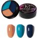 Hot Nail Manicure Soak Off Gel Easy To Use At Will Pre Gel Painting Gel Three-color Solid Canned Gel(04) - Buy Online on GoSupps.com