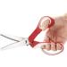 Pinking Shears Set - 2 PCS Serrated & Scalloped Edges Zig-zag Scissors by Kalatic KT-002-D Red - Ideal for Fabric, Leather, and Paper Crafting - Buy Online on GoSupps.com
