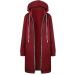AMIMOJY Women's Hooded Jacket Zipper Hoodie Sweatshirt Plus Size Coat - Wine XL - Buy Online on GoSupps.com