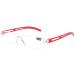I NEED YOU reading glasses model "JOY" red frameless reading aid for women & men +4.0