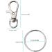 IPXEAD Premium Swivel Lanyard Snap Hook - 120PCS Silver Metal Keychain Hooks for Crafting - Buy Online on GoSupps.com