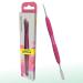 STALEKS UNIQ PQ-11/1 Double Manicure Instrument with Silicone Grip (Ring + Flat Straight Slider)