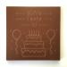Chocolate crunchy cards | Birthday cake | Personalized chocolate with your text | Choice of milk, dark or white chocolate | No coloring | (Milk chocolate)