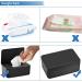 2-Piece Black Wet Cloth Box Set | Stylish Wet Wipes & Napkin Holder with Lid - Ideal for Baby & Home Use - Buy Online on GoSupps.com