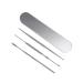 FRCOLOR Ear Wax Cleaner 3pcs Ear Scoop Ear Cleaner Limpiador De Ear Cleaning Tool Tools Ear Ear Suit Ear Wax Removal Tool Ear Cleaning Kit Ear Spoon Wax Remover Stainless Earmuffs Earpick Silver Medium