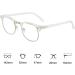 Stylish Myopia Glasses - Diopters -1.00 for Men & Women | Transparent White Frames - Buy Online on GoSupps.com