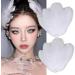 White Pearl Ostrich Hair Clip Feather Hair Clips for Women Ballet Style Pearl Swan Fly-Wing Hair Cosplay Show Dancing Party Halloween Costume Stage Performance (2PCS)