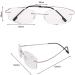 Super Light Titanium Rimless Reading Glasses for Men & Women - +2.0 Strength - Stylish & Comfortable - Buy Online on GoSupps.com