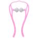 Verdant Touch Roller Neck Massage Tool Hand Roller Neck Massage Tool Trigger Point Neck Shoulder Manual Self Massager Pink