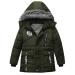 Odziezet Baby Boy Down Coat Kids Hooded Puffer Zipper Jacket Winter Outerwear Clothes 2-7 Years 2-3 Years Green