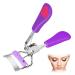 1PC Eyelashes Curler with Comb Separated Lashes Curler Steel Wide Angle Eyelash Eye Makeup Tool for Girls Women Purple..