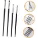 NOLITOY 4pcs Wooden Handle Black Eyeliner Brush Small Eyeliner Brush Eyeliner Makeup Brush - Buy Online on GoSupps.com
