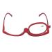 Fashionable Magnifying Glasses Magnifying Makeup Glasses with Single Lens Rotatable Red for Women (+2.50)