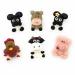 Barefoot Baker Edible Farm Cake Topper Decorations with Horse Sheep Cow Pig and Chicken (6)