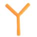 NUOBESTY Y Shape Silicone Hollow Teether Teething Toy  BPA Free Silicone Chewing Toy with Granule for Baby