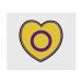Azeeda 2 x "Intersex Pride Flag Heart" Microfiber Lens/Eyeglass Cleaning Cloths (LC00019822)