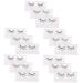 Abaodam 15 Pairs Sequin False Eyelashes Color Lashes Lashes with Fake Lashes Natural Colored Lashes Cosplay Lashes Pride Makeup Lashes with Color Lashs Heart Extend Imitation Miss