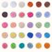 WHTCHSU 30 Colors Fibre Wool Yarn Roving for Needle Felting Hand Spinning Craft Materials Mixed color - 30Pcs