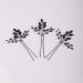 Handmade Black Rhinestone Wedding Hair Pins - Bridal Hair Accessories (3pcs) - Buy Online on GoSupps.com