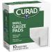 Curad Non-Woven Pro-Gauze 2x2 - 10 Count x 6 Packs - Buy Online on GoSupps.com