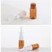 QUUPY 6PCS 10ml Empty Amber Glass Nasal Spray Bottles - Refillable Makeup & Travel Container Jars - Buy Online on GoSupps.com