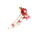 Ipetboom Tassels Hair Clips Hair Pin Hair Barrettes Flower Hairpins Flower Shape Hairpins Antique Style Barrettes Clip Red Chinese Style Hair Clips