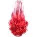 Colorful Panda 32 80cm Long Curly Hair Costume Cosplay Wig - Red-White - Buy Online on GoSupps.com