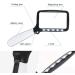 2X Handheld Folding Magnifier with 5 Led Light Hd Acrylic Square Magnifying Glass Compatible with Elderly Reading Newspaper Looking Watching Good Times - Buy Online on GoSupps.com