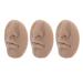 Soft Silicone Nose Model 3pcs Flexible Silicone Nose Model. With Mouth for Adult School (Dark Skin Color)