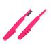 Minkissy 2pcs make-up eyebrow eyelashes comb multifunctional double ended foundation powder eyelashes brush make-up care tools random color