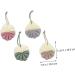 4 Pcs Bath Bouquet Bath Tub Cleaner & Exfoliating Shower Loofah Balls - Japanese-Style Sponge for Ultimate Clean & Relaxation - Buy Online on GoSupps.com
