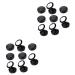 Beavorty 16 Pcs Eyeshadow Cosmetic Sample Jars Makeup Samples Makeup Tool Eye Shadow Eyelash Empty Travel 3.8*3.8cmx2pcs Blackx2pcs