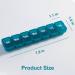 7-Day Pill Box Organizer - Detachable Travel Vitamin & Medication Holder - Compact Green Design - Buy Online on GoSupps.com