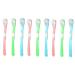 FRCOLOR 9 Pcs Cleaning Brush Tough Metal Scraper Teeth Gum Scrapers Multitools Hand Squeegee Scraping Pp Child 17X3CMx3pcs Assorted Colorx3pcs
