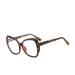 SERONI Tr90 Irregular Frame Blue Light Blocking Glasses for Women Men Anti UV Ray Computer Reading Glasses for Women Men Leopard 57 Millimeters