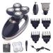 Head Shavers for Bald Men 3 in 1 Electric Shaver Men 4D Five Blade Heads Razor Clipper Nose Hair Trimmer Rechargeable Men Ear Trimmer Face Care Shaving P93099-a