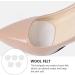 EXCEART Invisible Forefoot Cushion - 5 Pairs Thin Felt Foot Pads for Foot Pain Relief, White - Buy Online on GoSupps.com