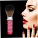 Retractable Powder Brush | Portable Nail & Face Blush Makeup Brush with Cover - Red Travel Essential | Shop Internationally - Buy Online on GoSupps.com