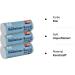 Premiumline 120 Garbage Bags - 20L Tear-Resistant & Waterproof 3 Pack (50x51 cm) - Durable with Stretcher Handle - Ideal for International Shipping - Buy Online on GoSupps.com