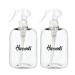 HARRODS Unbreakable Plastic Empty Spray Bottle for Sanitizer Liquid fogging Room Spray Pack of 2 (250 ml)
