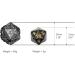 KakapopoTCG Endless Dice Life Counter - D20 Spindown Metal Counter for MTG Magic The Gathering - Extra Large Heavy Metal Counter in Tarnished Black - Buy Online on GoSupps.com