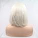 Buy SHIYID White Blonde Short Straight Lace Front Wig - Synthetic Heat Resistant Fiber for Women - Buy Online on GoSupps.com