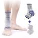 Milaiun XL Ankle Bandage | Velcro Foot Support for Sports & Arthritis | Unisex Blue - Pain Relief & Protection - Buy Online on GoSupps.com