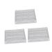 Balacoo 3pcs Boxes Eye Shadow Box Plastic Trays Profusion Empty Eyeshadow Organizer Cosmetic Travel Platen
