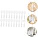 Buifulsic 20-Pack Mini Toothbrushes Soft Nylon Short Handle Safe for Travel & Prisons Clear White Design - Buy Online on GoSupps.com