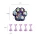 Lurrose Nail Art Tools Kit - Cat Claw Palette Polish Holder & Acrylic Practice Stand - Blue Fluorescent Manicure Design Essentials - Buy Online on GoSupps.com