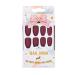 Sethexy 24-Piece Matte Ballerina Nail Tips - Medium Acrylic Coffin Nails in Wine Color for Women & Girls - Perfect for Art & Everyday Use - Buy Online on GoSupps.com